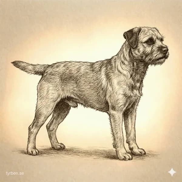 Border Terrier - en liten, strävhårig terrier med vänligt uttryck