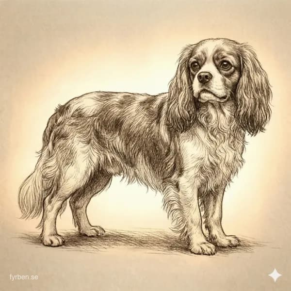 Cavalier King Charles Spaniel - en elegant och tillgiven sällskapshund med silkig päls