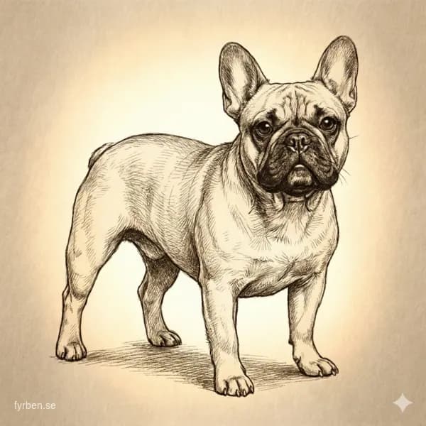 Fransk Bulldogg - en charmig och tillgiven sällskapshund med fladdermusöron