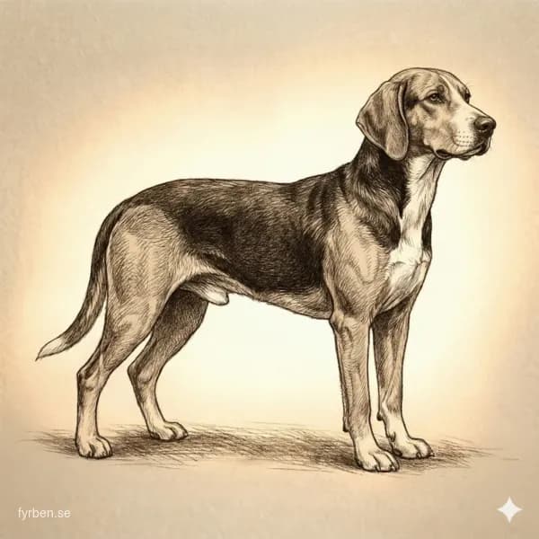 Hamiltonstövare - en elegant svensk stövare med trefärgad päls