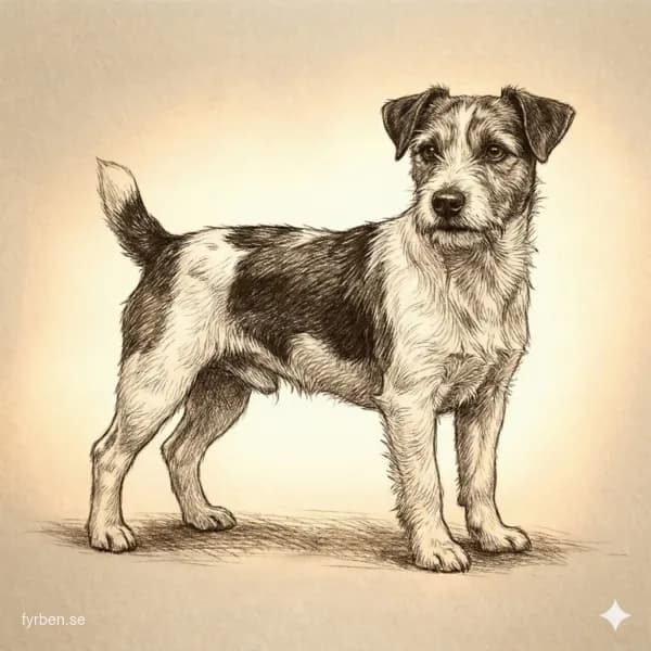 Jack Russell Terrier - en energisk och intelligent liten terrier med vit päls och bruna markeringar