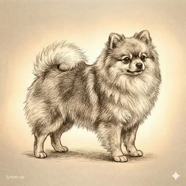 Pomeranian - en liten och fluffig spetshund med livligt temperament