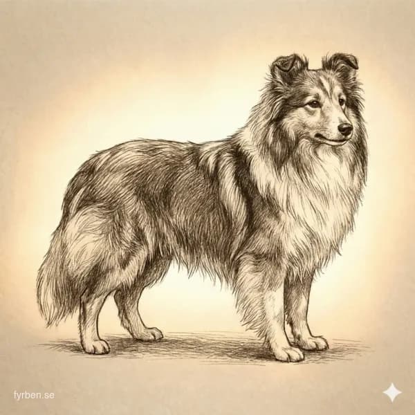 Shetland Sheepdog - en intelligent och lojal vallhund med riklig päls och elegant utseende