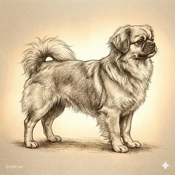 Tibetansk Spaniel - en liten, intelligent sällskapshund med silkig päls och lejonlik man