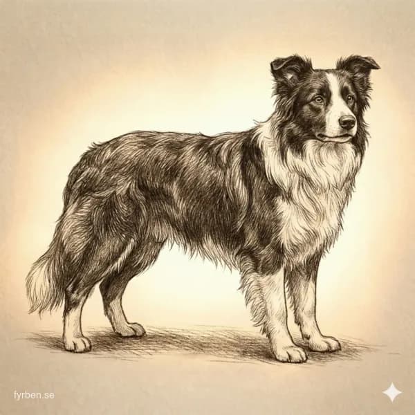 Border Collie - en intelligent och energisk vallhund med intensiv blick