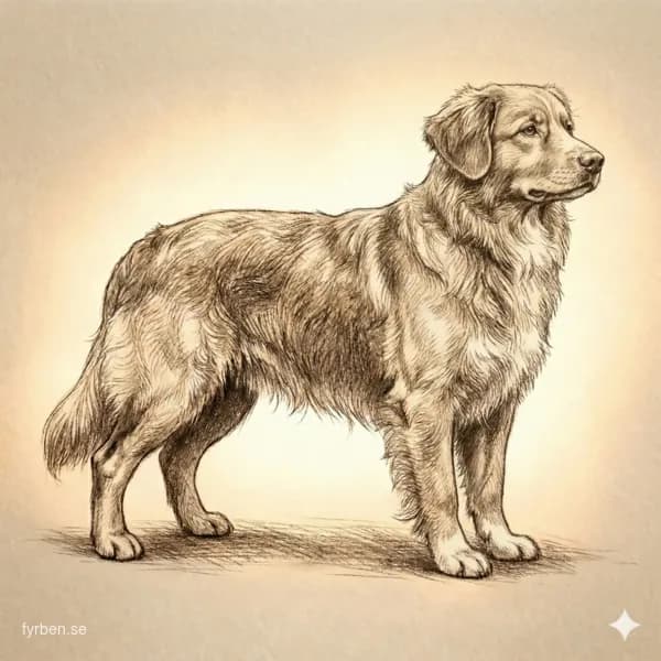 Nova Scotia Duck Tolling Retriever - en medelstor, kopparröd jakthund med vit markering